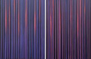 CATEDRAL I. Acrílico sobre tela. Dos piezas de 130×97 cm.