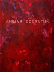 STABAT MATER. Animae donentur (entrega el alma). Acrílico/tela. 130×97 cm.