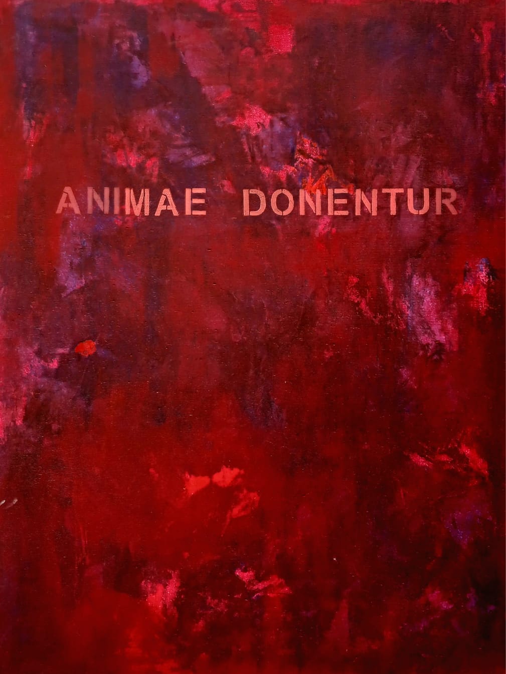 STABAT MATER. Animae donentur (entrega el alma). Acrílico/tela. 130×97 cm.