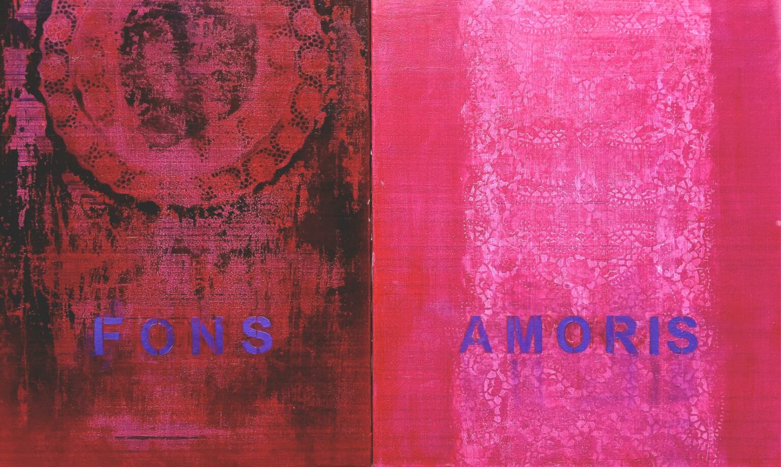 STABAT MATER. Fons amoris. Acrílico/tela. 65×104 cm.