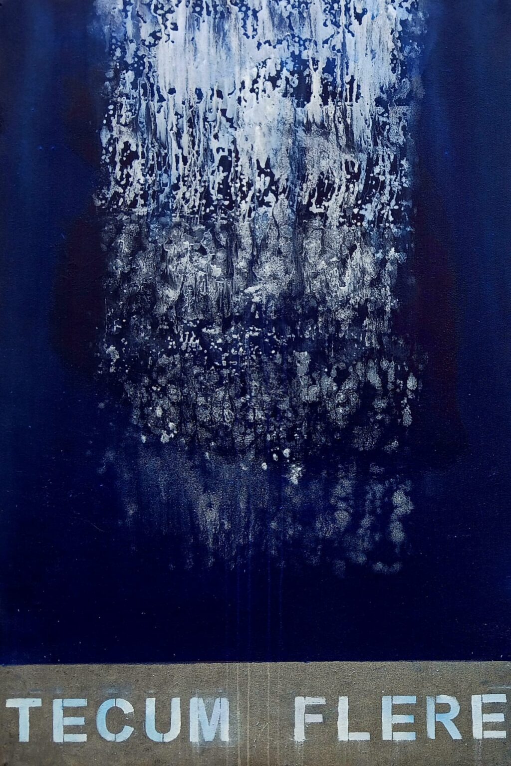 STABAT MATER. Tecum flere (llorar contigo) Acrílico/tela. 73×60 cm.
