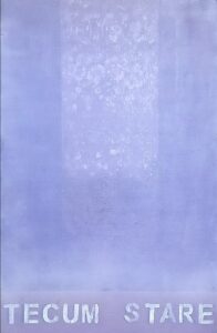 STABAT MATER. Tecum stare (estar cotigo) Acrílico/tela. 130×97 cm.