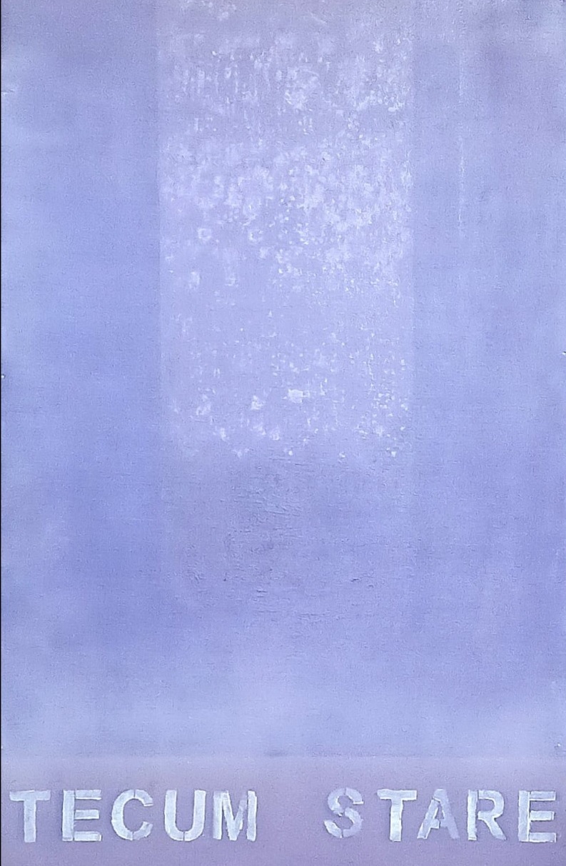 STABAT MATER. Tecum stare (estar contigo) Acrílico/tela. 73×60 cm.